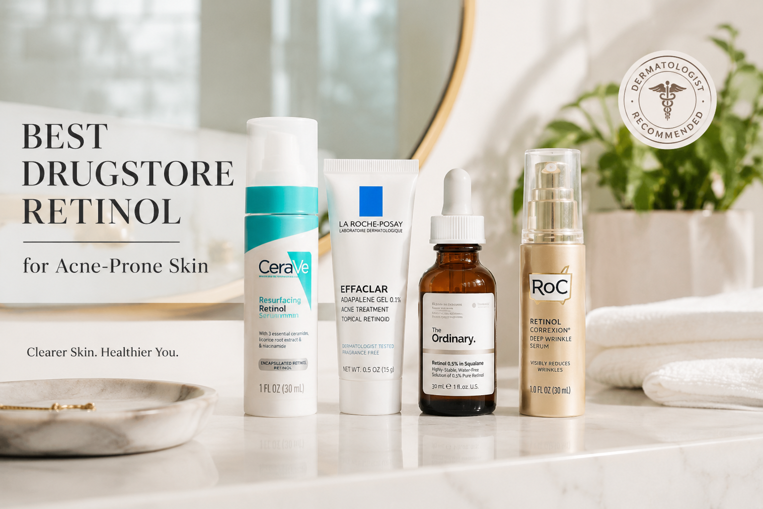 Best Drugstore Retinol for Acne-Prone Skin in 2026