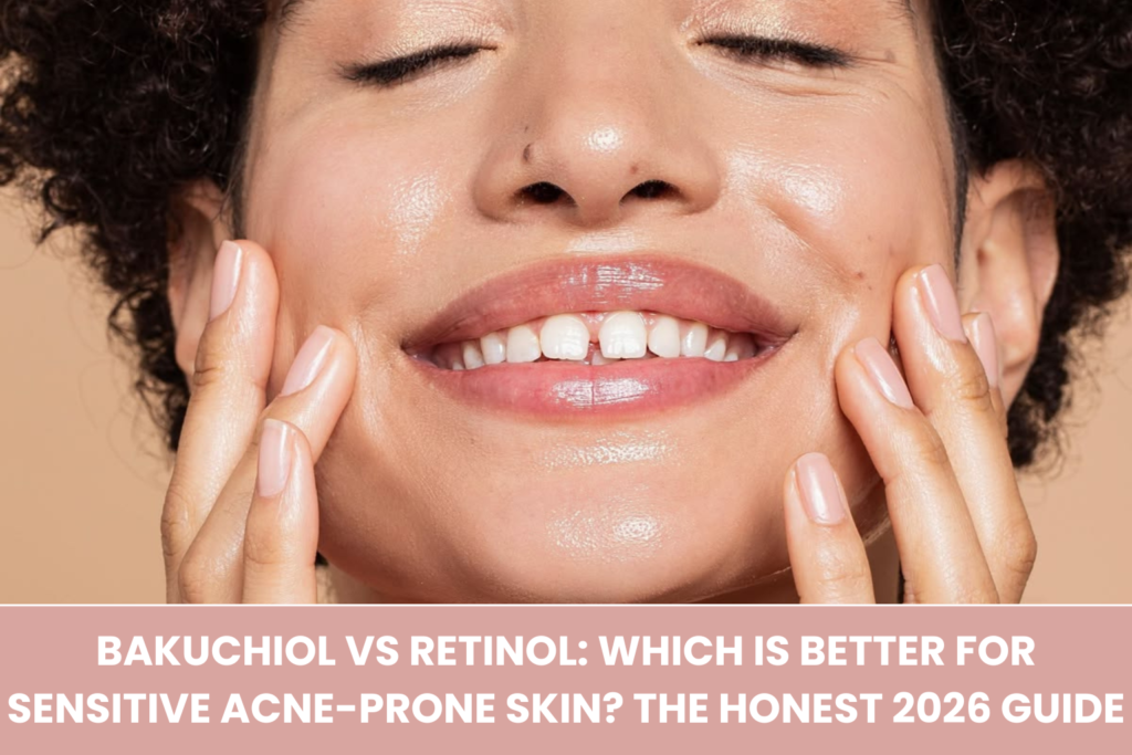 Bakuchiol vs retinol serums for sensitive acne-prone skin comparison.
